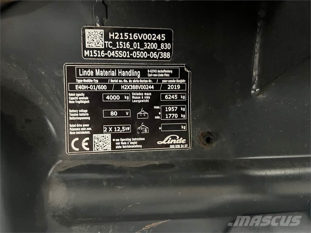 Linde E40H-01/600 Carrelli elevatori elettrici