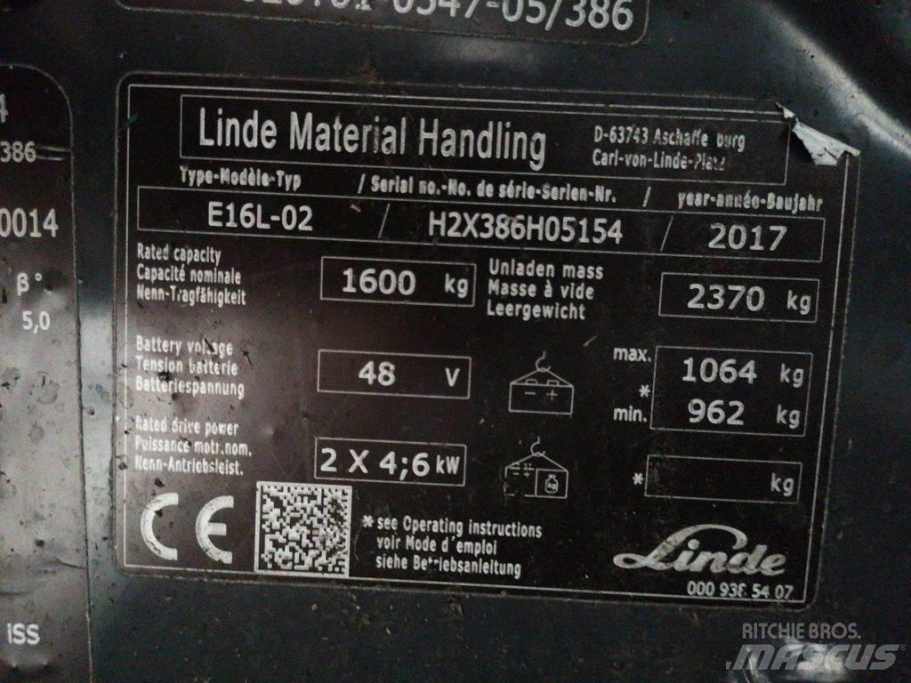 Linde E16L-02 Carrelli elevatori elettrici