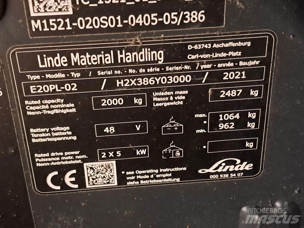 Linde E20PL-02 Carrelli elevatori elettrici