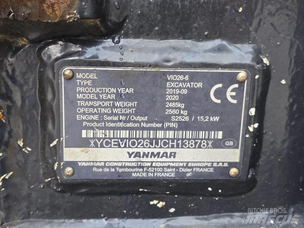 Yanmar VIO 26-6 Miniescavatori