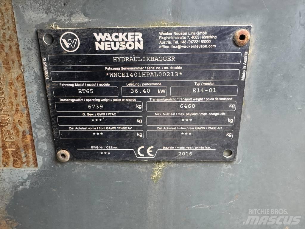 Wacker Neuson ET65 Escavatori cingolati