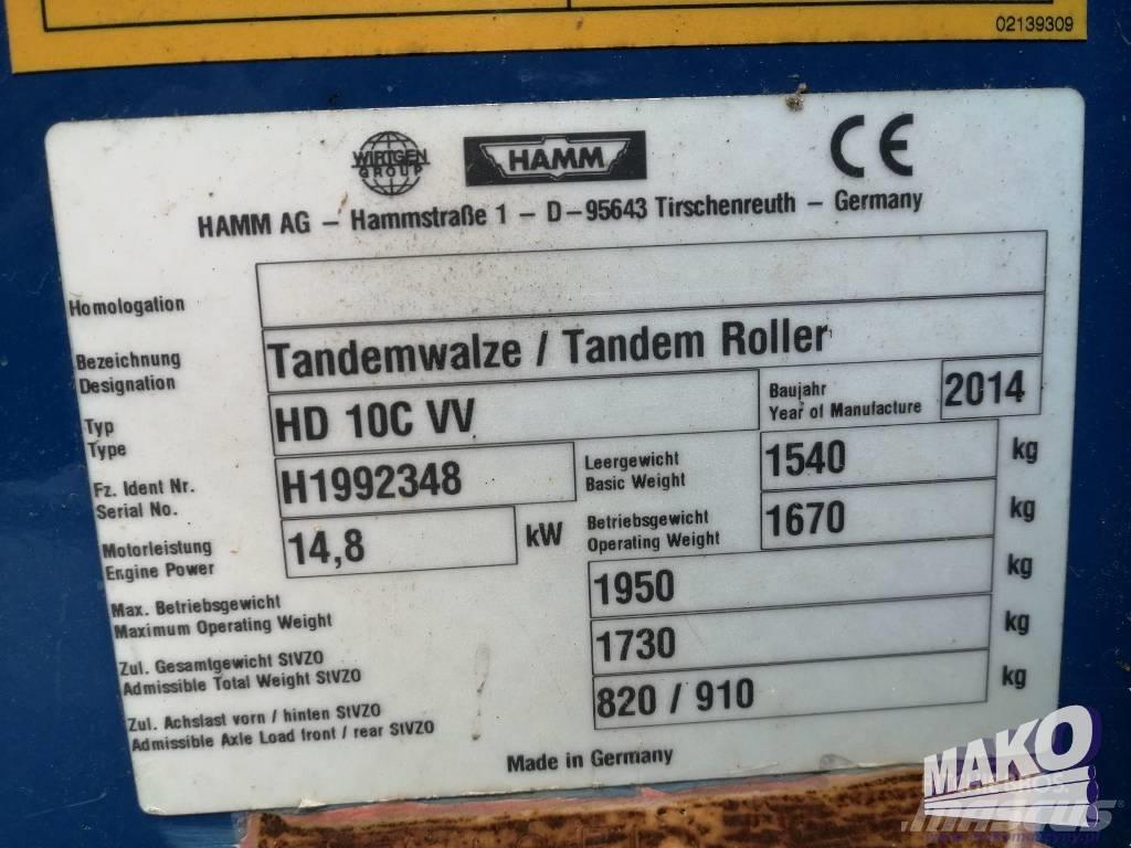 Hamm HD 10 C VV Rulli a doppio tamburo
