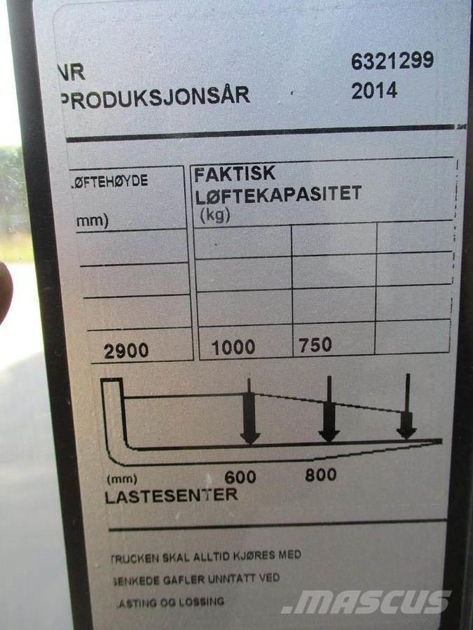 BT SWE 100 Transpallet uomo a terra