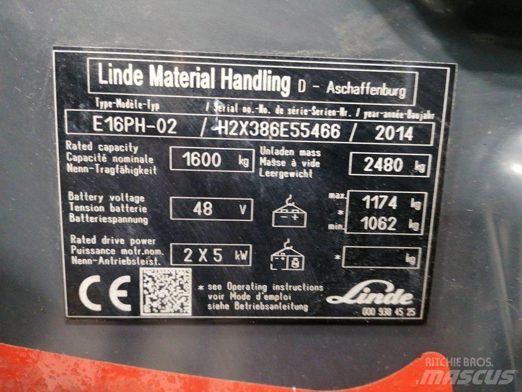 Linde E16PH-02 Carrelli elevatori elettrici