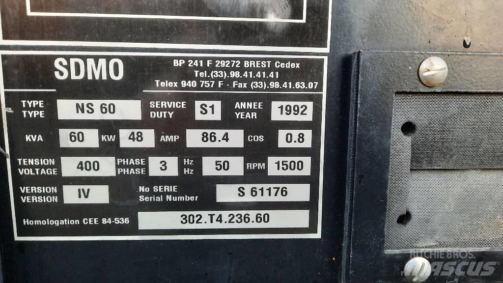 Sdmo NS 60 Generatori diesel