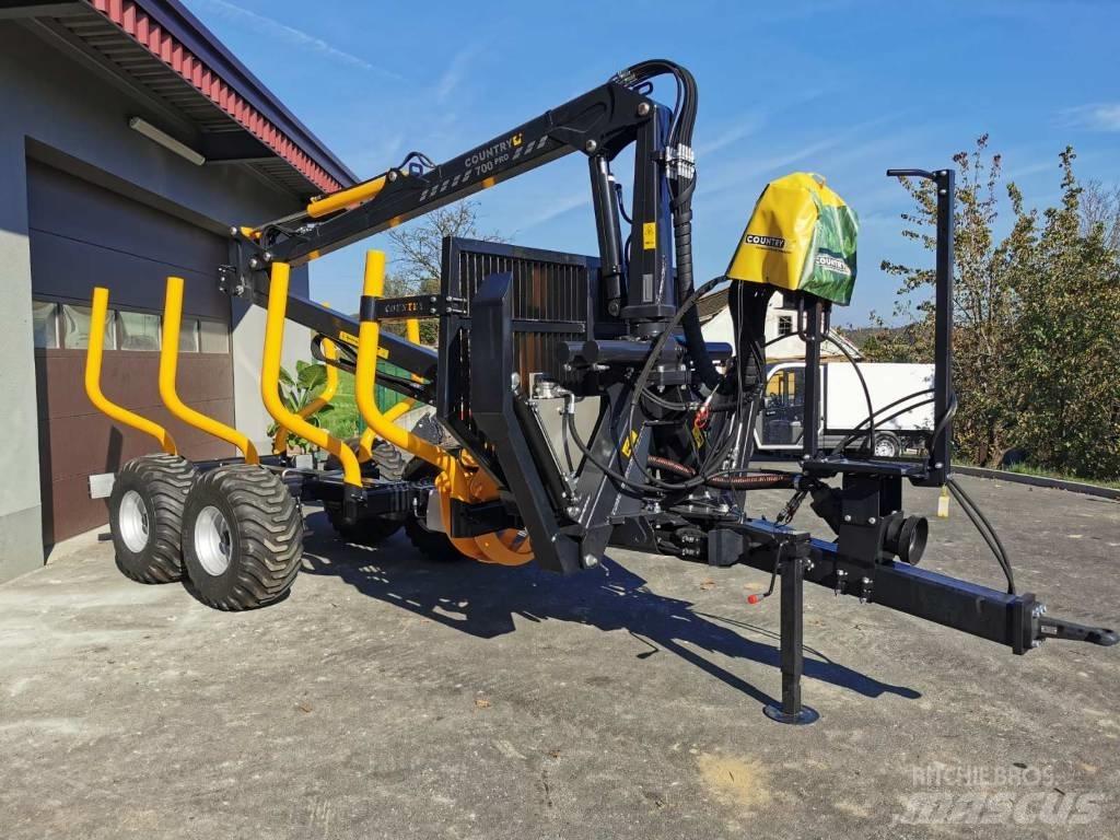 Country C700PRO/T90S Caricatronchi con base su rimorchio