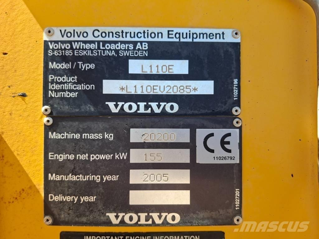 Volvo L 110 E Pale gommate