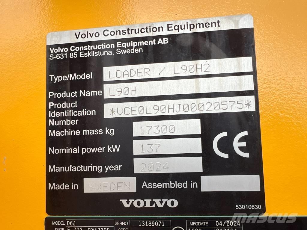 Volvo L90H 2 Pale gommate