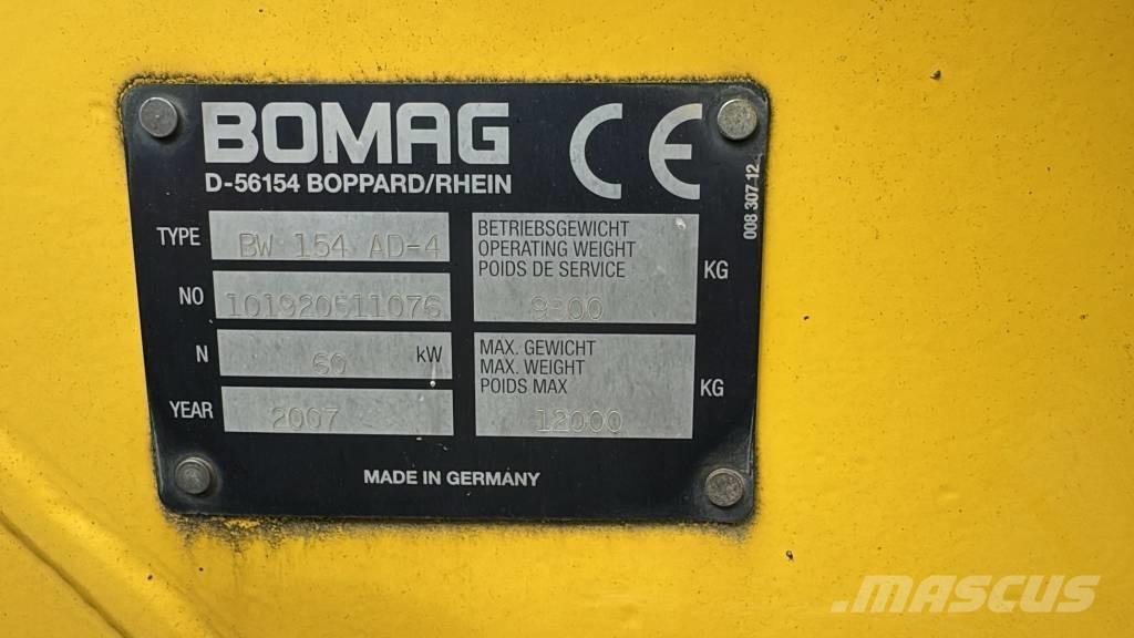 Bomag BW 154 AD-4 Rulli a doppio tamburo