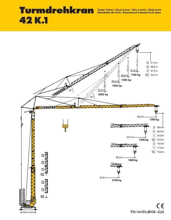 Liebherr 42 K.1 Gru a torre