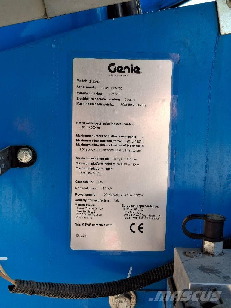 Genie Z33/18 Piattaforme a braccio articolato