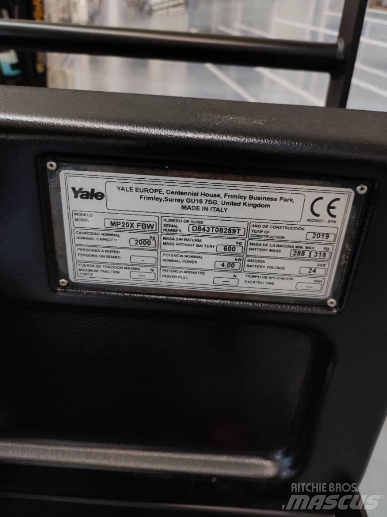 Yale MP20X Carrelli elevatori bassi a piattaforma
