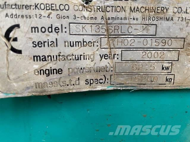 Kobelco SK 135 SR LC Escavatori cingolati