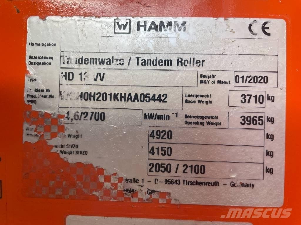 Hamm HD 13 VV Rulli a doppio tamburo