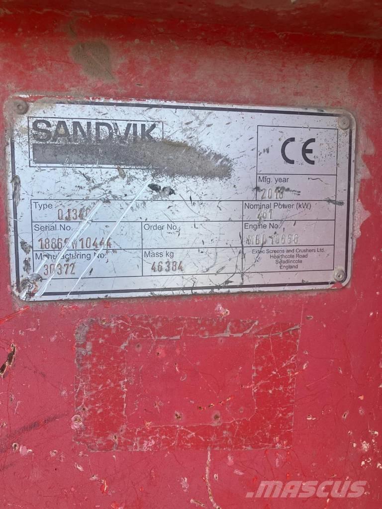 Sandvik QJ 340 Frantoi mobili