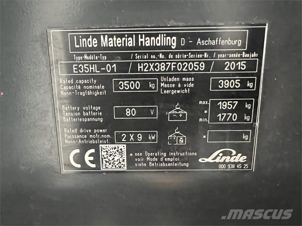 Linde E35HL-01 Carrelli elevatori elettrici