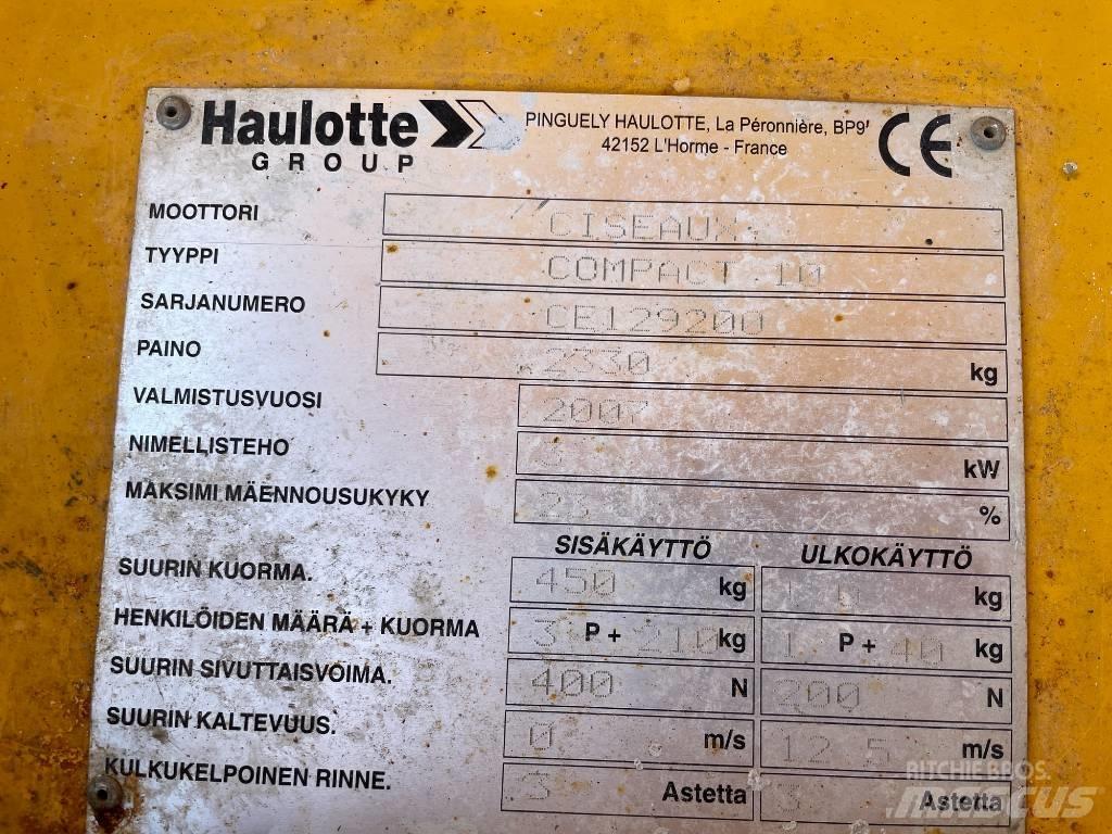 Haulotte Compact 10 Piattaforme a pantografo