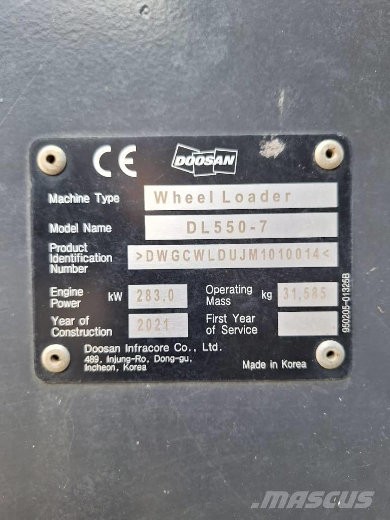 Doosan DL550-7 Pale gommate