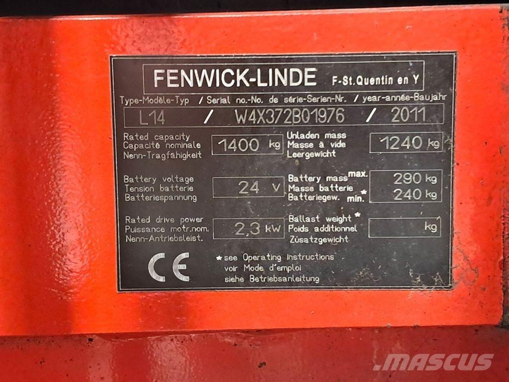 Linde L14 Transpallet uomo a terra