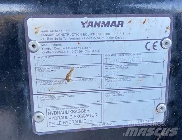 Yanmar B95W Escavatori gommati