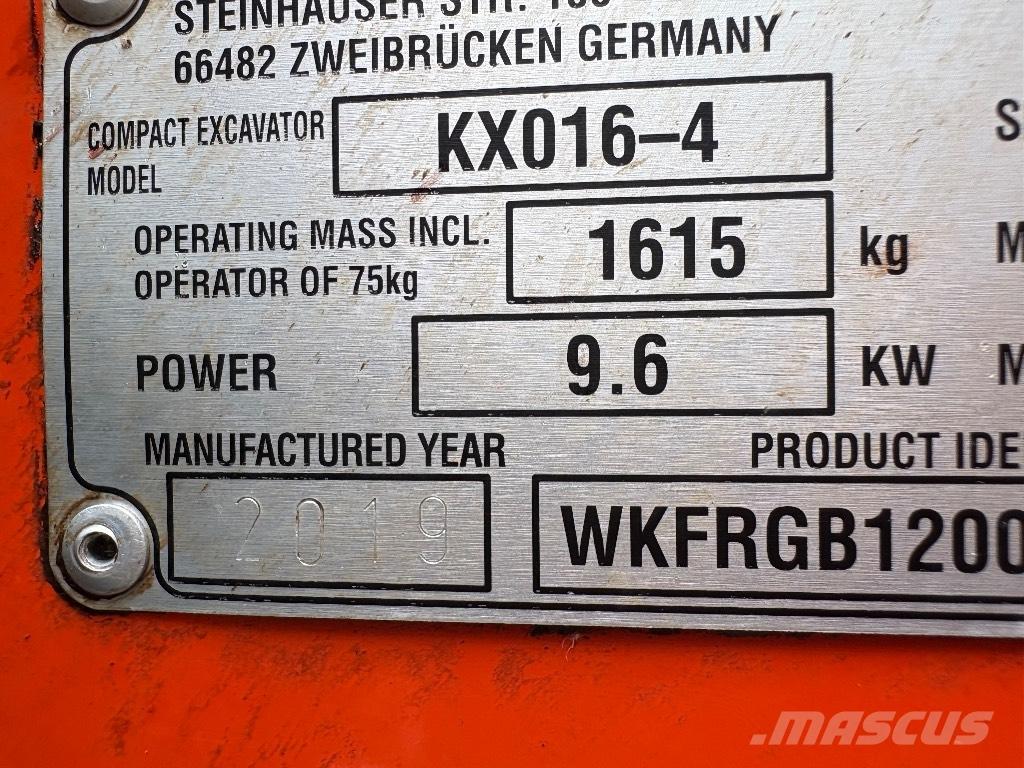 Kubota KX 016-4 Miniescavatori