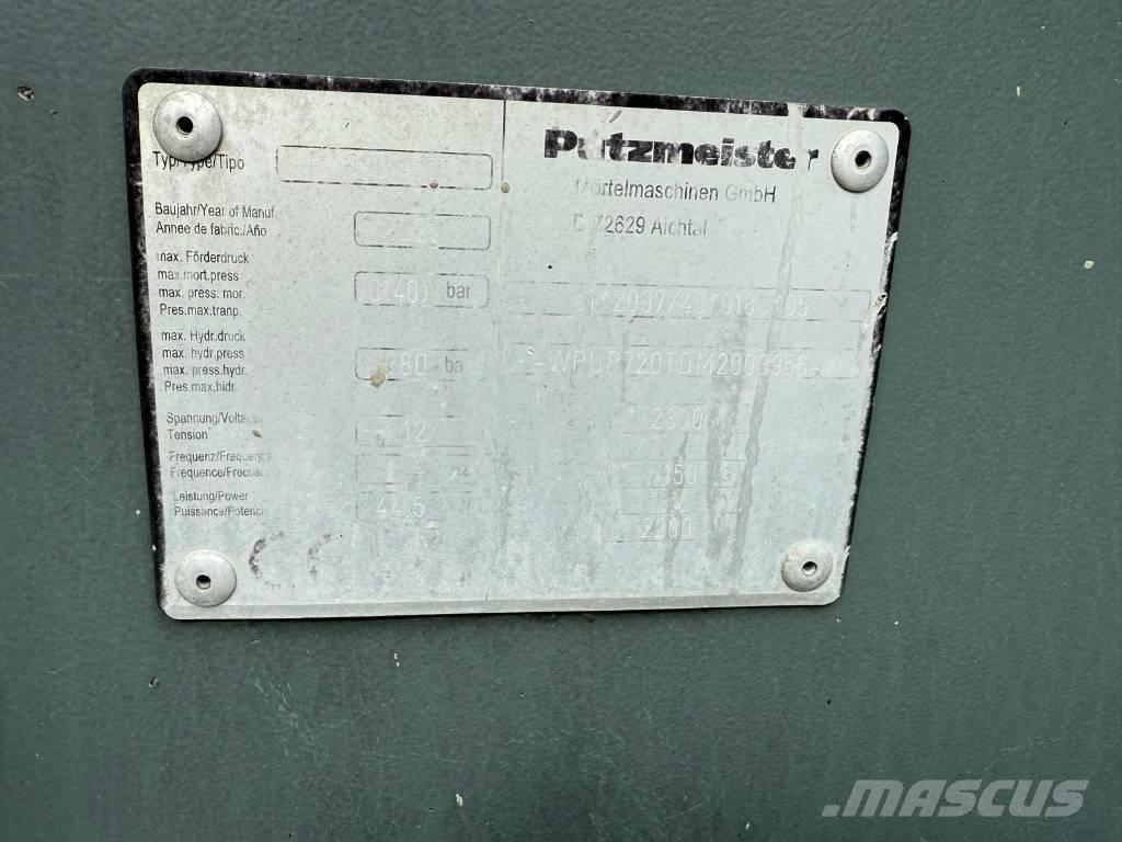 Putzmeister P 720 TD Autopompe per calcestruzzo