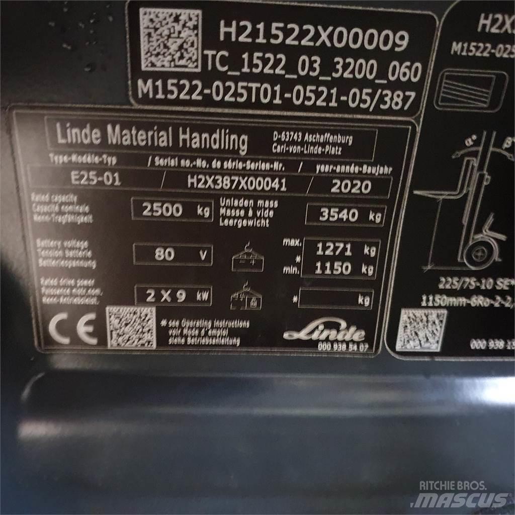 Linde E25 Carrelli elevatori elettrici