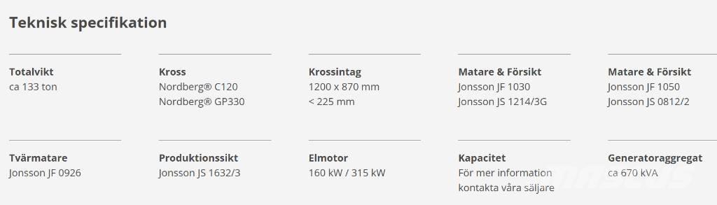  Jonsson  L120 330 Frantoi mobili