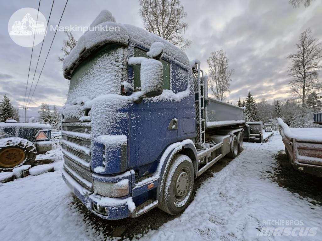 Scania R 124 GB 470 Camion con gancio di sollevamento