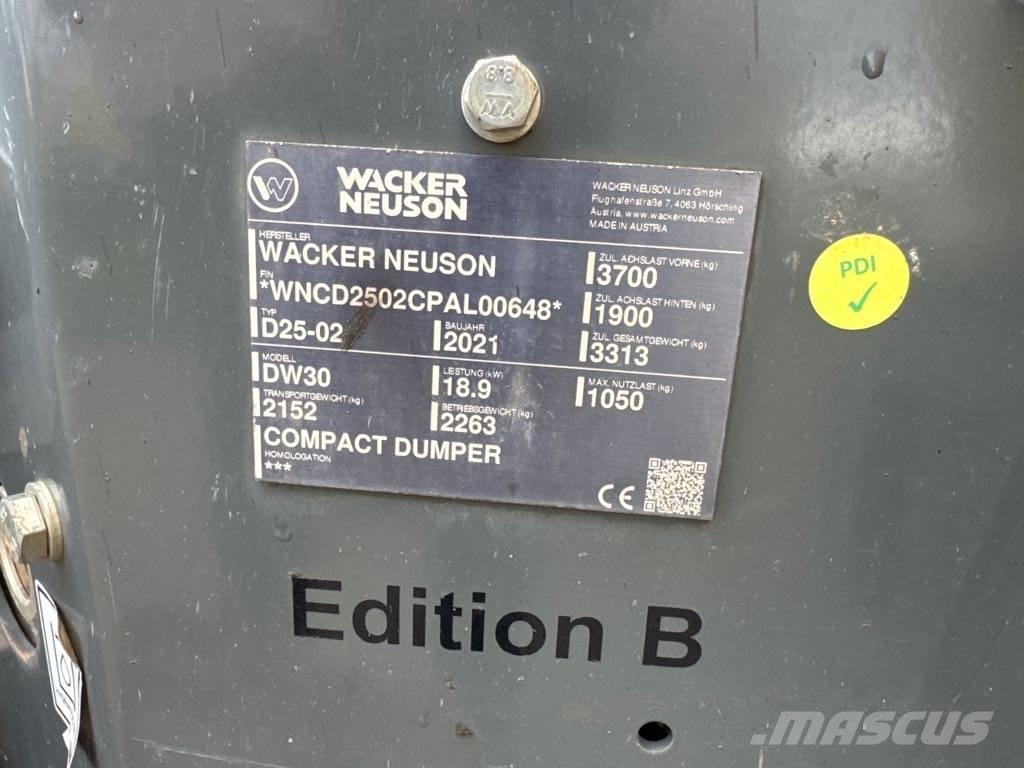 Wacker Neuson DW30 Mini dumper