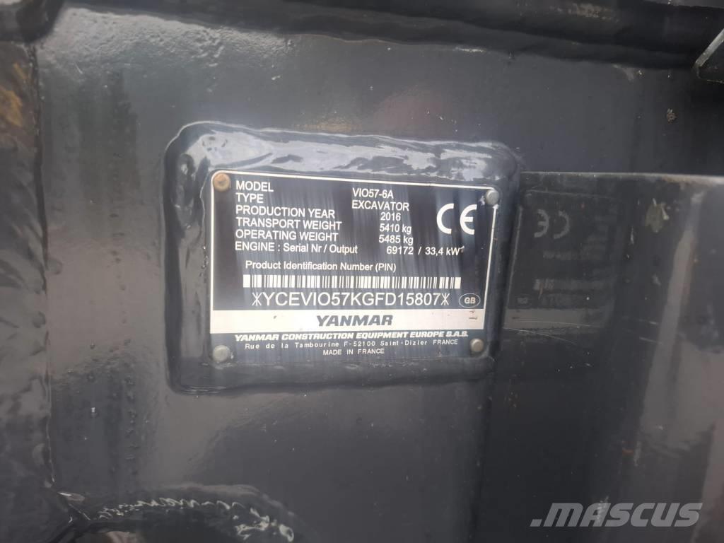 Yanmar vio 57-6A Miniescavatori