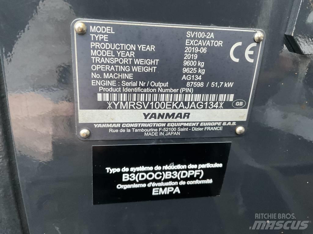 Yanmar SV100-2A Escavatori medi 7t - 12t