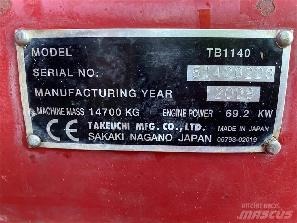 Takeuchi TB1140 Escavatori cingolati