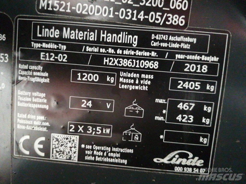 Linde E12-02 Carrelli elevatori elettrici