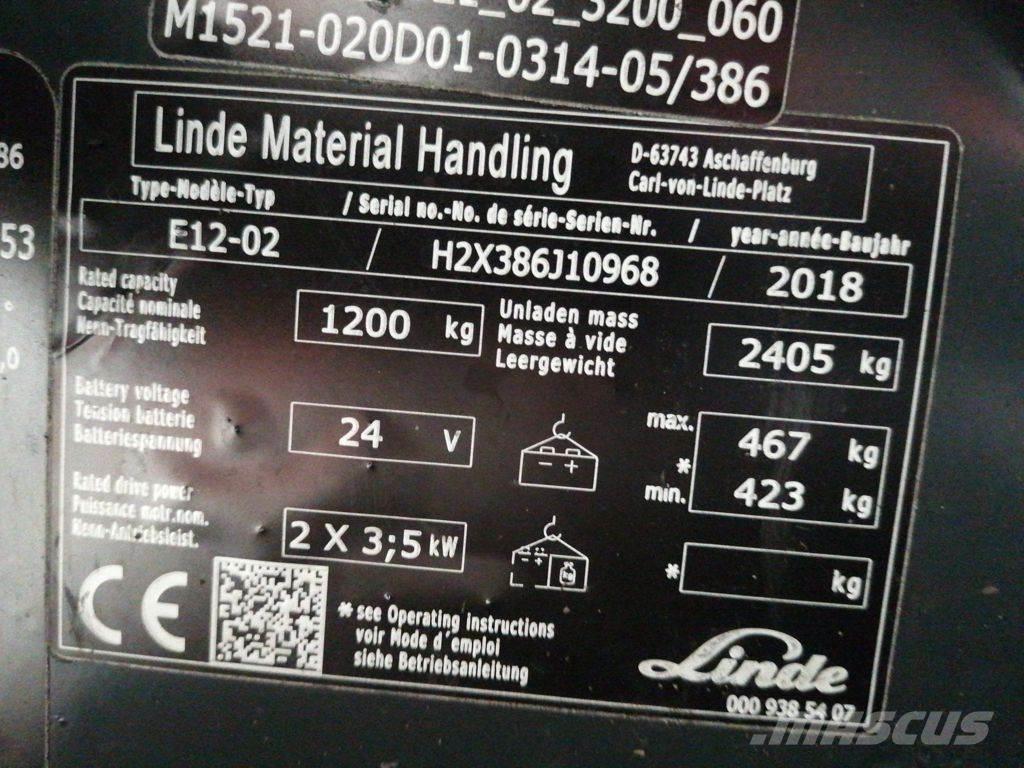 Linde E12-02 Carrelli elevatori elettrici