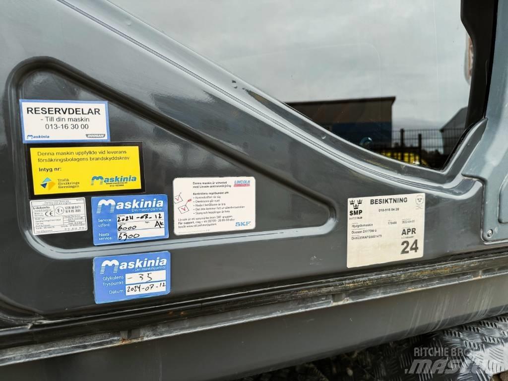 Doosan DX170W-5 Escavatori gommati