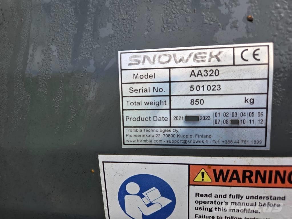 Snowek AA 320 Lame spazzaneve e aratri