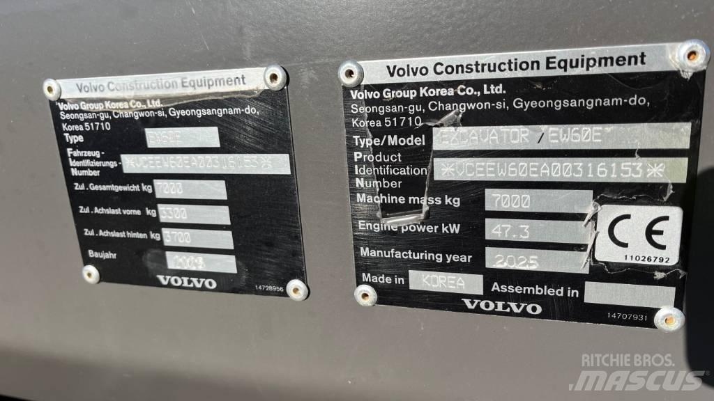 Volvo EW60E Escavatori gommati