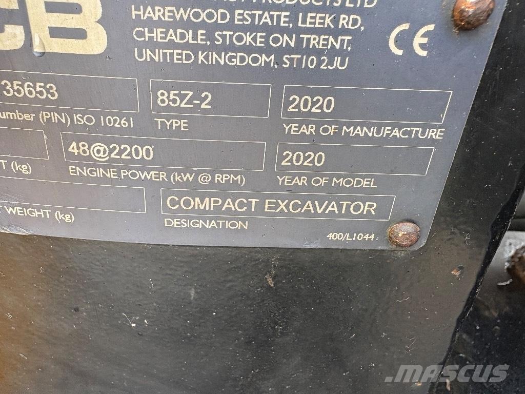 JCB 85 Z-2 Escavatori medi 7t - 12t