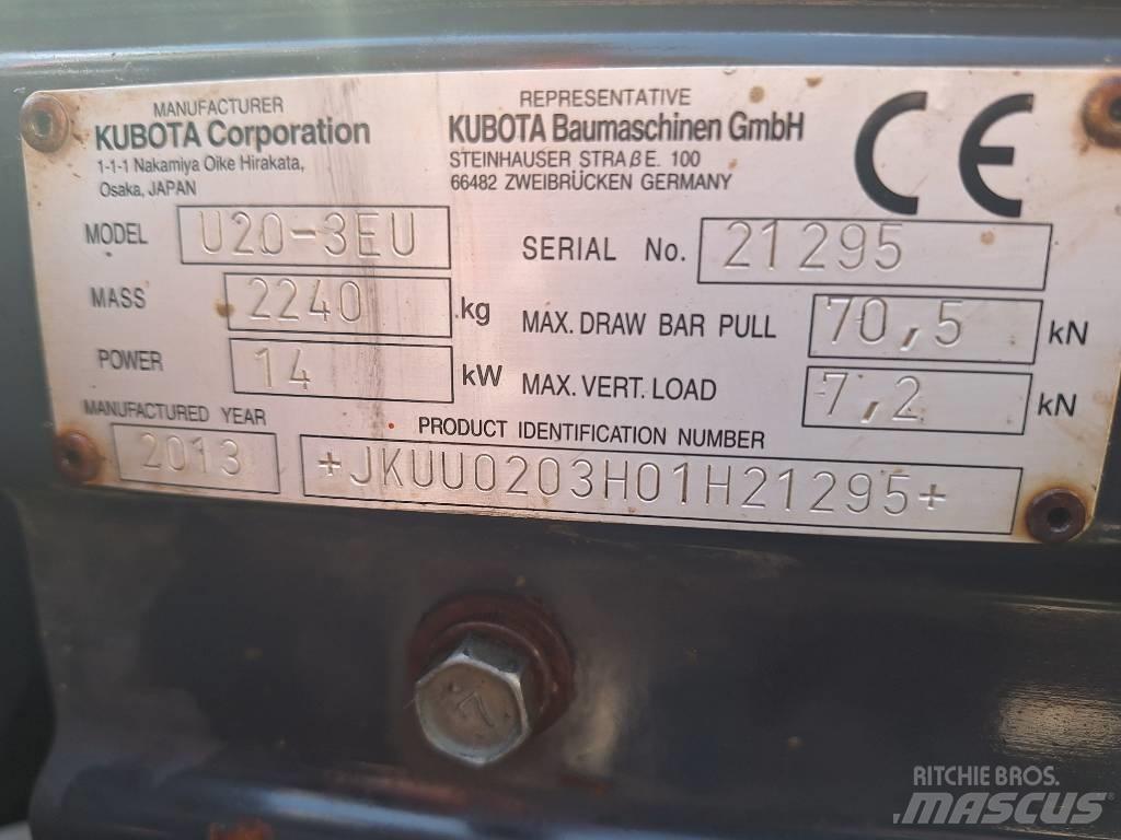 Kubota U 20-3 Miniescavatori