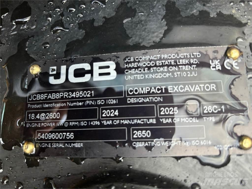 JCB 26C-1 Miniescavatori