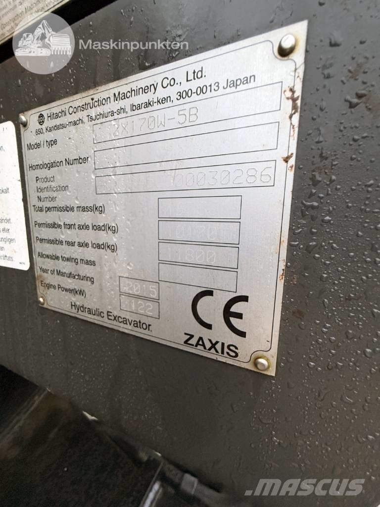 Hitachi ZX 170 W-5 B Escavatori gommati