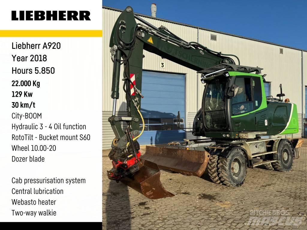 Liebherr A 920 Escavatori gommati