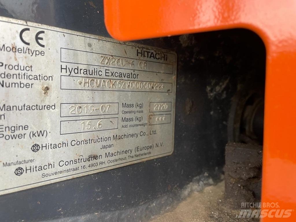 Hitachi ZX 26 U-6 Miniescavatori