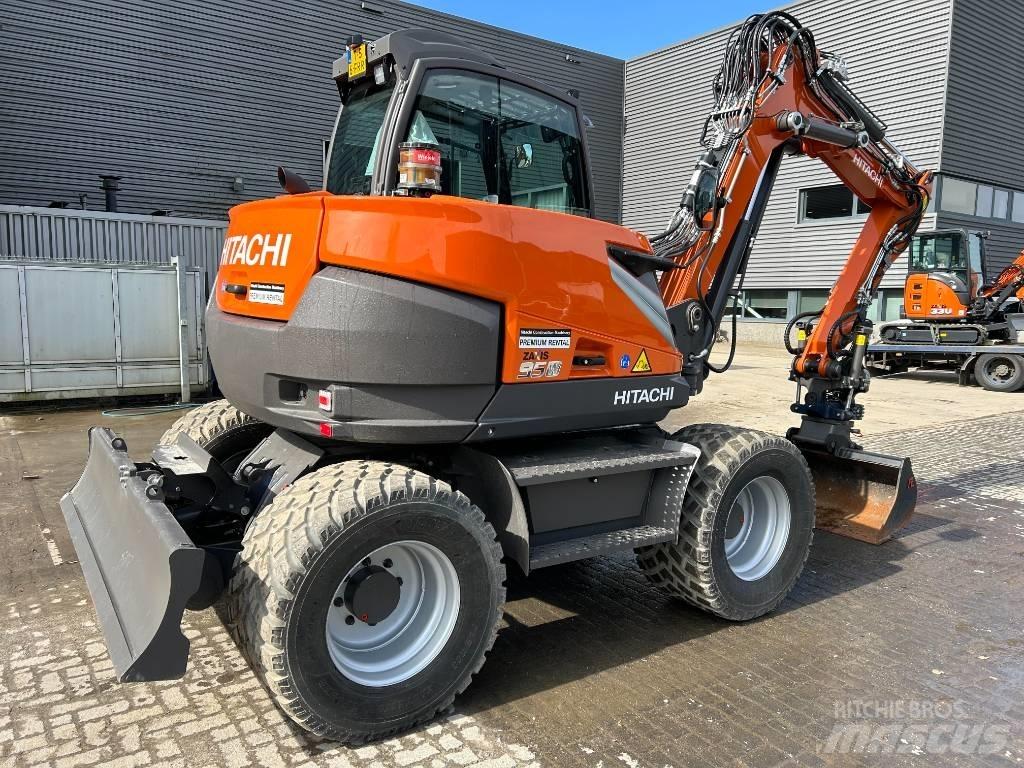 Hitachi ZX95W Escavatori gommati
