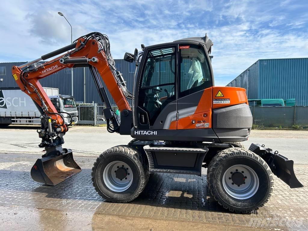 Hitachi ZX95W Escavatori gommati