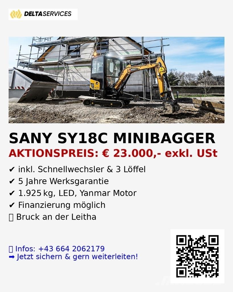 Sany SY 18 C Miniescavatori