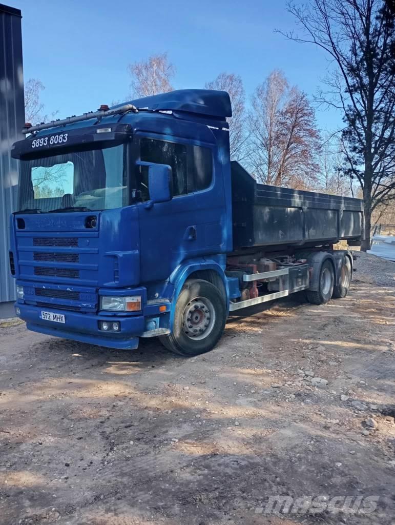 Scania 124 C 420 Camion con gancio di sollevamento