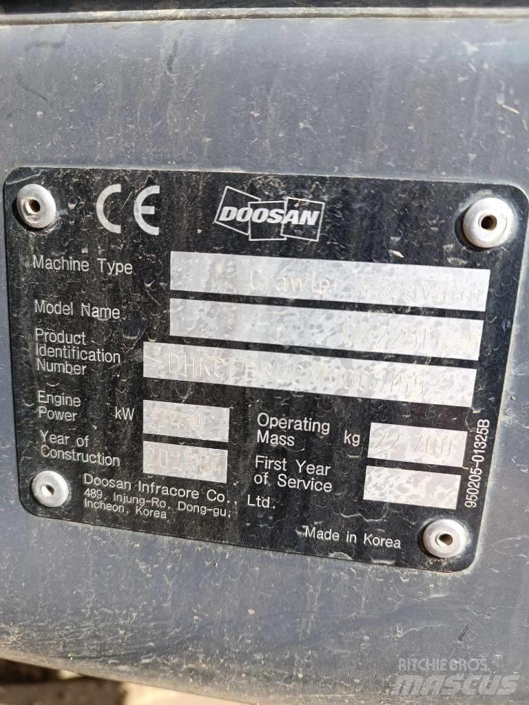 Doosan DX 225 LC-5 Escavatori cingolati