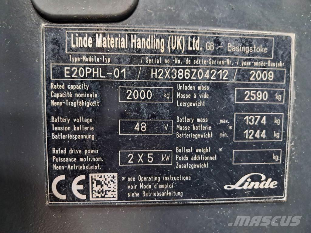 Linde E20PHL-01 Carrelli elevatori elettrici